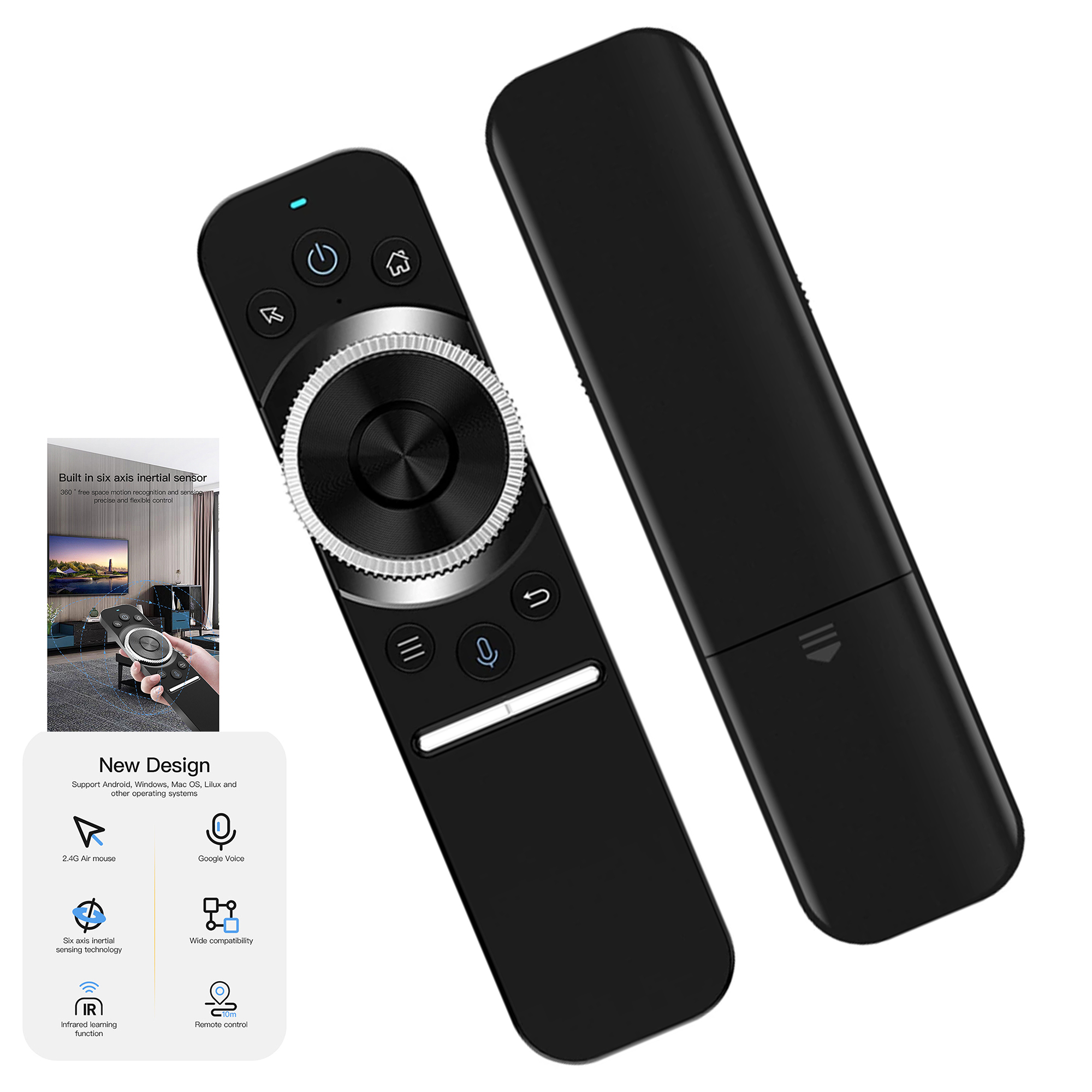 W1S AIR MOUSE REMOTE CONTROL BUILT-IN 6-AXIS GYROSCOPE SENSOR